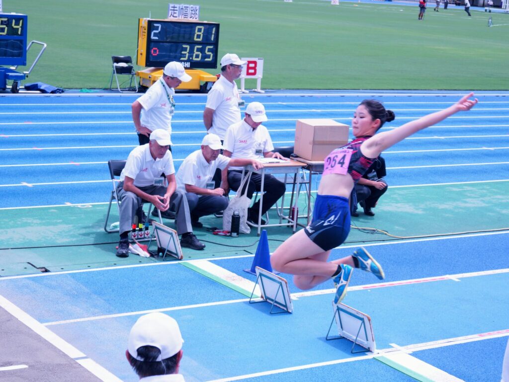 定通制全国2025　女子走り幅跳び