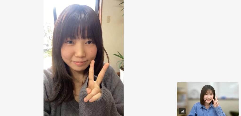 担任面談後に記念撮影をお願いしてみました