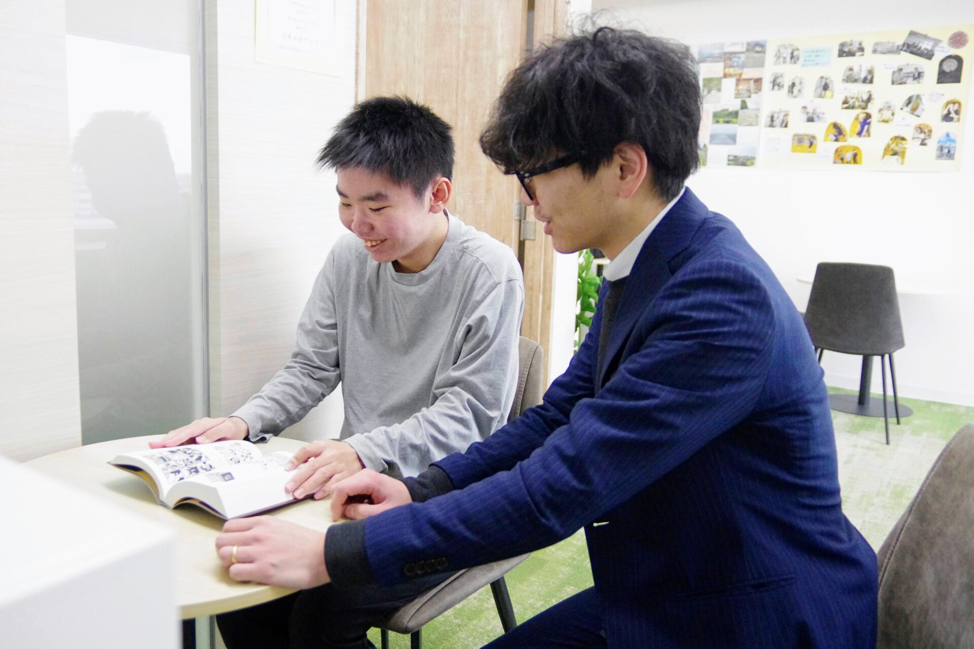 田場さんと横山先生