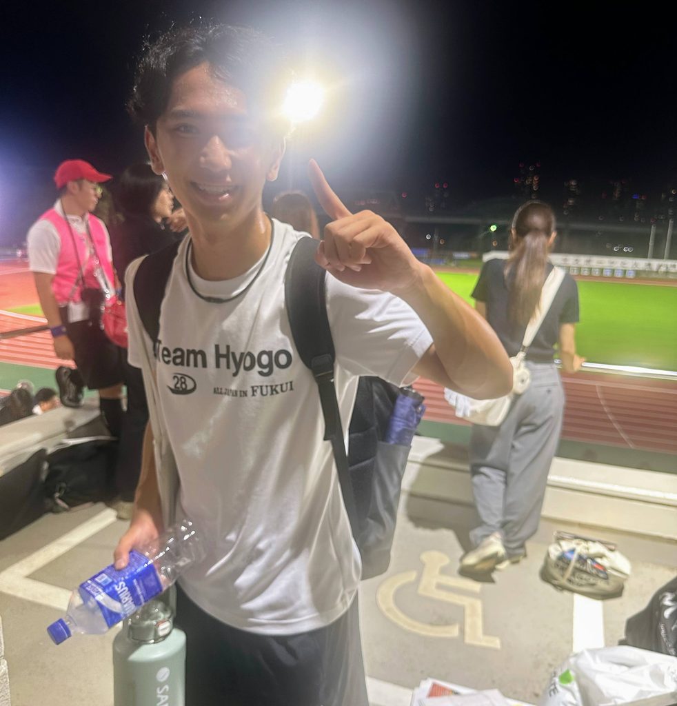 1日目最後のリレーで、見事優勝した田村さん